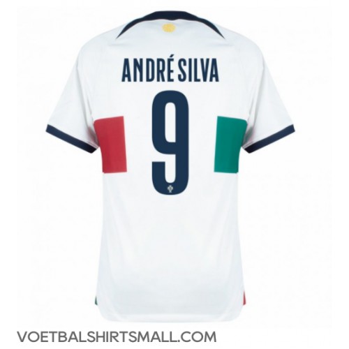 Portugal Andre Silva #9 Voetbalkleding Uitshirt WK 2022 Korte Mouwen